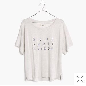 Madewell Linen Rome Paris London Tee